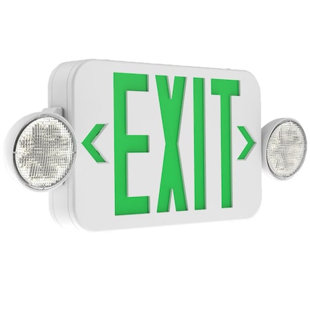 Compass LED Exit Sign / Emergency Light Combo, Self-Diagnostics, CCGSD CCGSD